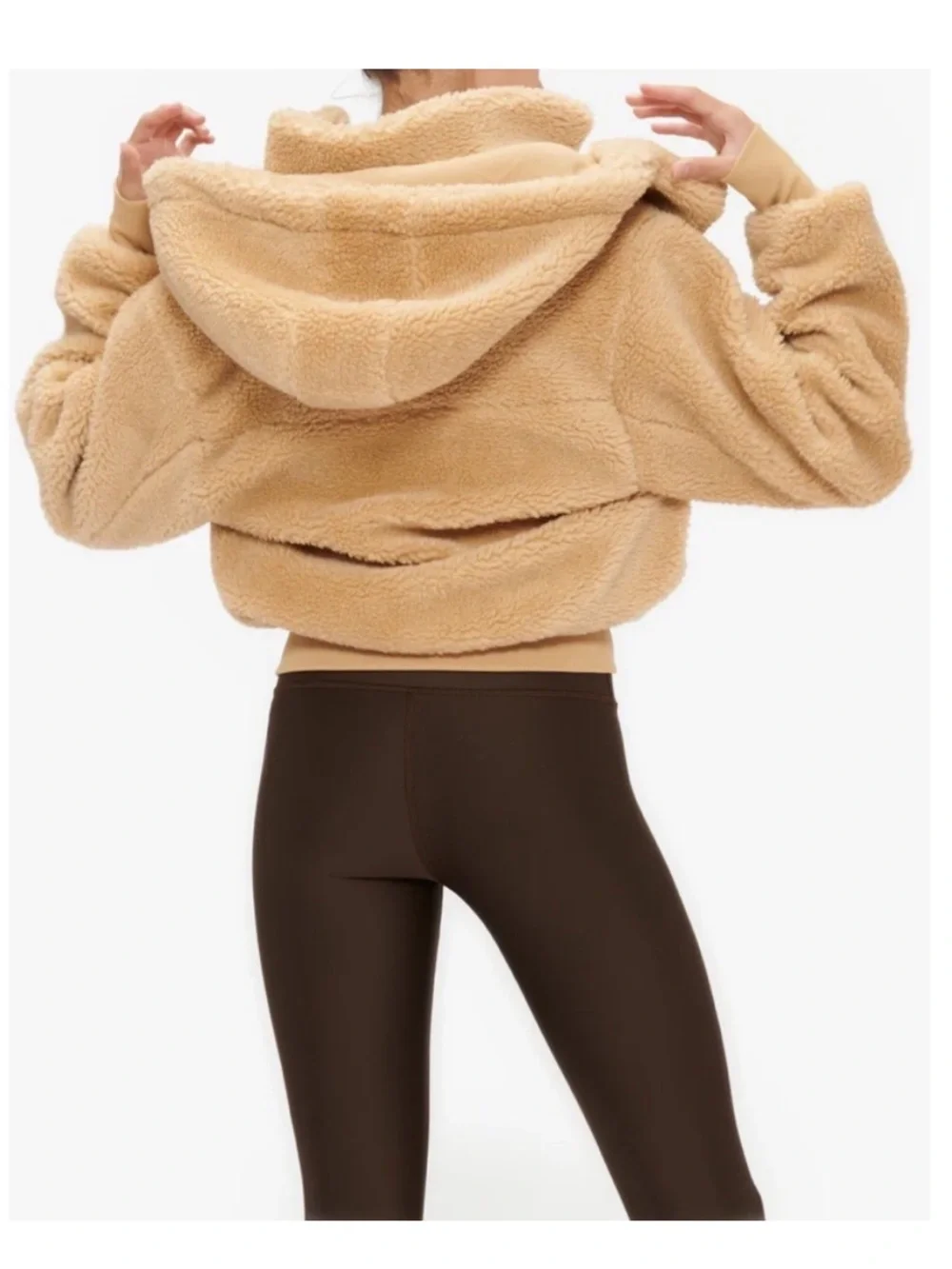 NEW ALO YOGA FOXY SHERPA JACKET REMOVABLE HOOD